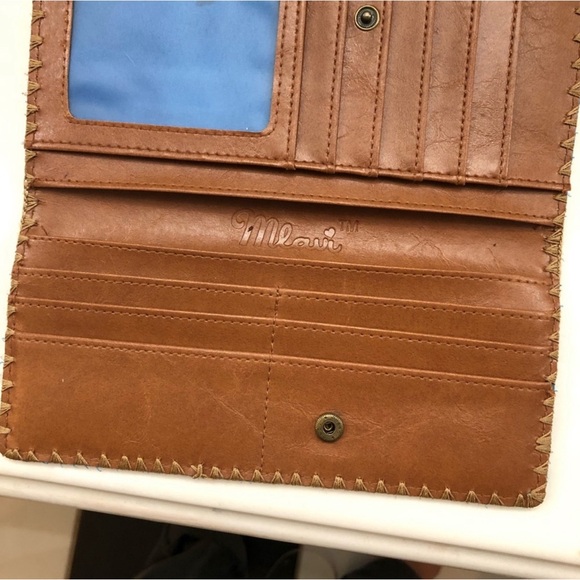 Mlavi Boho purple Ikat print vegan wallet - Picture 3 of 13